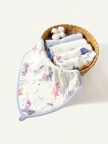 Paquete de 5 Lindos Pañuelos de Bebé Cozy Cub - Multicolor - Ver 3
