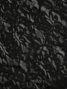 SHEINNeu Pantaloni bianchi dritti e sexy in pizzo a patchwork con elastico in vita