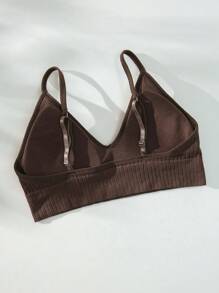 Solid Color Simple Daily Wear Bralette And Wireless Bra (Wire-Free)