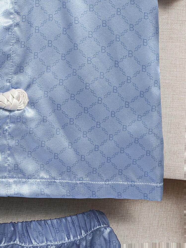 2pcs/Set 100th Birthday Celebration Baby Chinese Tang Suit Dress With Traditional Knot Buttons, Summer