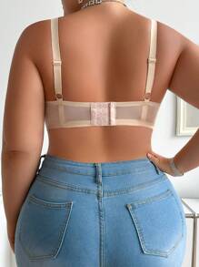 Plus Size Lace Underwire Bra (1pc)