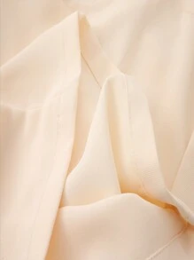 Chiquease 女款素色百搭休閒日常穿搭極簡長褲 - 杏色 - 查看 8