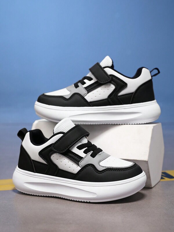 Teens' Solid Color Casual Canvas Sneakers, Thick Sole Shock-Absorbent, Lightweight & Breathable Mesh Upper, Soft & Comfortable, Essential Back To School Shoes For Daily Wear, School Activities