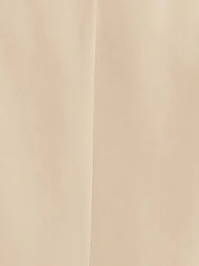 SHEIN Privé Chaleco de manga corta simple y diario para mujer de unicolor - Albaricoque - Ver 7