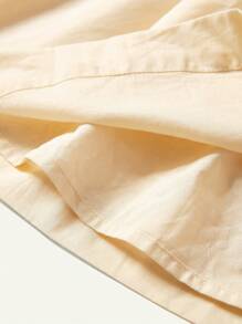 Cozy Pixies 嬰兒女孩花紋方領波浪邊毛衣連衣裙 - 杏色 - 查看 6