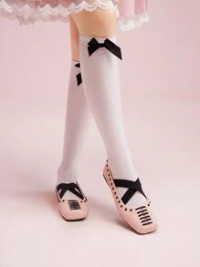 CUCCOO DOLLMOD Mary Jane Cross Elastic Strap Square Toe Flat Shoes Inspired By Parisian Dancer, For Women For Summer Vacation Shoes Summer