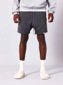SUMWON Pantalón corto de ajuste regular, de entrepierna caída, esencial