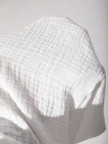 Sweetina Pantalones anchos de pierna ancha de textura de encaje a ganchillo con ajuste suelto de estilo casual Y2K, pantalones blancos de verano, atuendo para conciertos, atuendo de verano