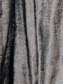 SHEIN LUNE Pantalones plateados casuales de pierna ancha con bolsillos para verano - Plateado - Ver 6