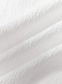 SHEIN Conjunto de Body de Manga Curta com Babado de Renda Fofa para Bebê Menina para o Verão - Branco - Ver 4