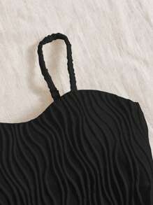 SHEIN VCAY Camiseta de tirantes acolchada y texturizada para mujer con estilo de vacaciones