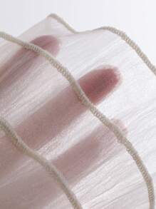 FRIFUL Canottiera donna estate senza maniche con collo tondo, strato con balze e top largo a patchwork