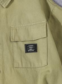 جاكيت جينز عارضة عصرية للفتى المراهق بطراز شارعي عادي