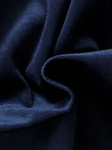 SHEIN 嬰兒男孩西部牛仔造型服裝，包括牛仔帽、頸巾、麂皮織邊背心和奶牛印花織邊褲 - 藍色 - 查看 8