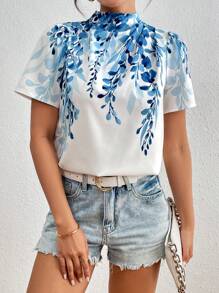 Chiquease 女士燃燒壓褶衫，適合通勤，帶預設皺紋細節 - 彩色 - 查看 7