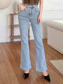 Dazy X KIMYOUJUNG Ladies' Flared Jeans With Pockets