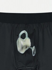 Happy Jammies Men's Digital Print Lock And Key Skin-Friendly Comfortable Boxer Briefs - Black - View 3