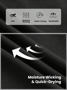 SHEIN Tween Girls' Knit Patchwork Drawstring Waistband & Anti-Light Shorts Letter Printed Sporty Dress - Black - View 2