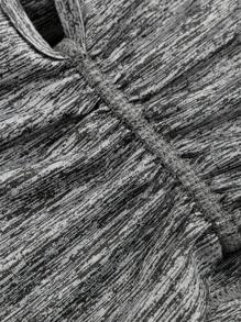 SHEIN Teen Girl Knit Solid Color Sleeveless Top With Hollow Back And Pleats For Casual Or Athletic Wear