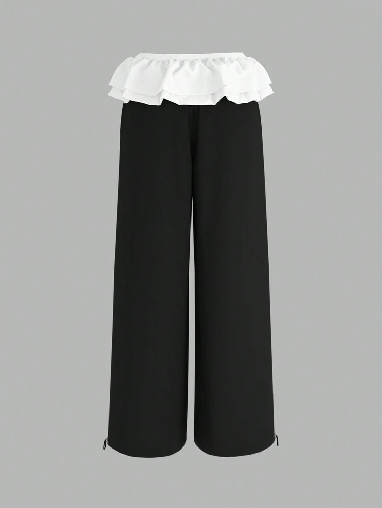 Ballet Summer Women Fashionable And Casual Contrasting Colors Pants