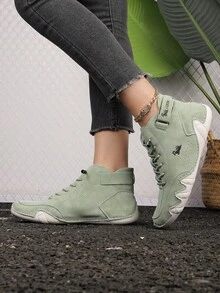 Giày thể thao thường ngày cho nữ Giày tập luyện thể dục Octopus thủ công Giày lười đế cao su chống trượt thể thao thời trang - màu xanh lá - Xem 3