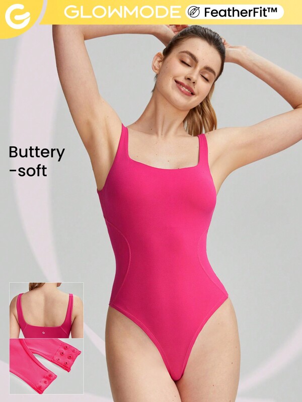 GLOWMODE FeatherFit™ Square Neck Bodysuit