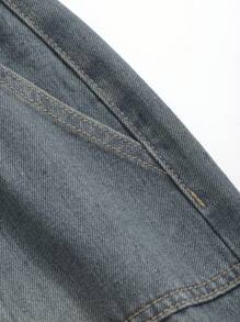 DAZY Ladies' Plain Simple Daily Fashion Denim Trousers,Baggy Jeans