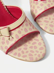 CUCCOO DOLLMOD Bowknot Women High-Heeled Sandals - Pink - View 7