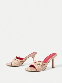 CUCCOO DOLLMOD Bowknot Women High-Heeled Sandals - Pink - View 9