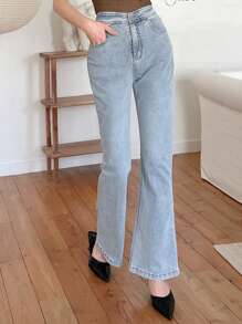 Dazy X KIMYOUJUNG Ladies' Flared Jeans With Pockets