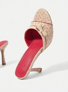 CUCCOO DOLLMOD Bowknot Women High-Heeled Sandals - Pink - View 6