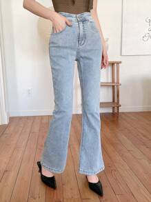 Dazy X KIMYOUJUNG Ladies' Flared Jeans With Pockets