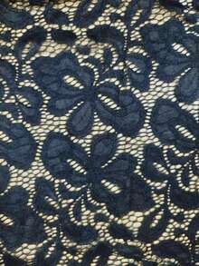 Váy gợi cảm cổ chữ V màu đen dành cho nữ, Váy xòe dài đến đầu gối dành cho nữ - màu đen - Xem 5