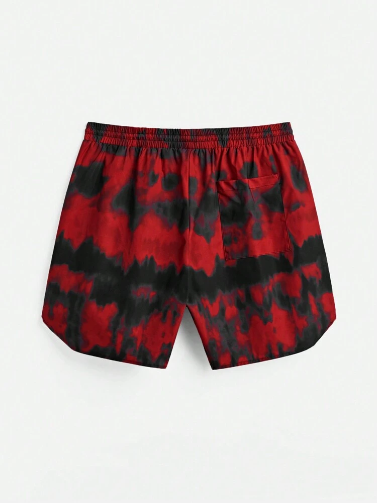 Men Letter Print Drawstring Casual Shorts For Spring Summer