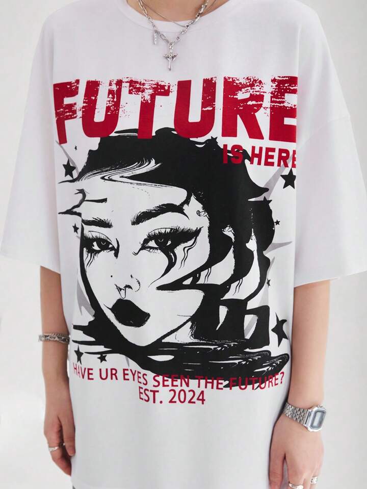 Coolane Sporty Street Style Casual Women Oversized Drop