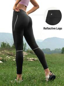 In My Nature Women Fashionable High-Waist Elastic Slim-Fit Outdoor Sports Pants