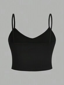 SHEIN Comfortcana Áo hai dây crop top nữ kiểu dáng thường ngày, gợi cảm, đa năng, thích hợp cho mùa hè. - Nhiều màu - Xem 10