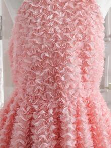 SHEIN Teen Girl Elegant And Noble Cocktail Dress, Pink French Puff Ball Gown - Pink - View 4