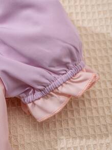 Abito da notte con maniche a bolle e maniche corte per ragazze, abbigliamento per la casa