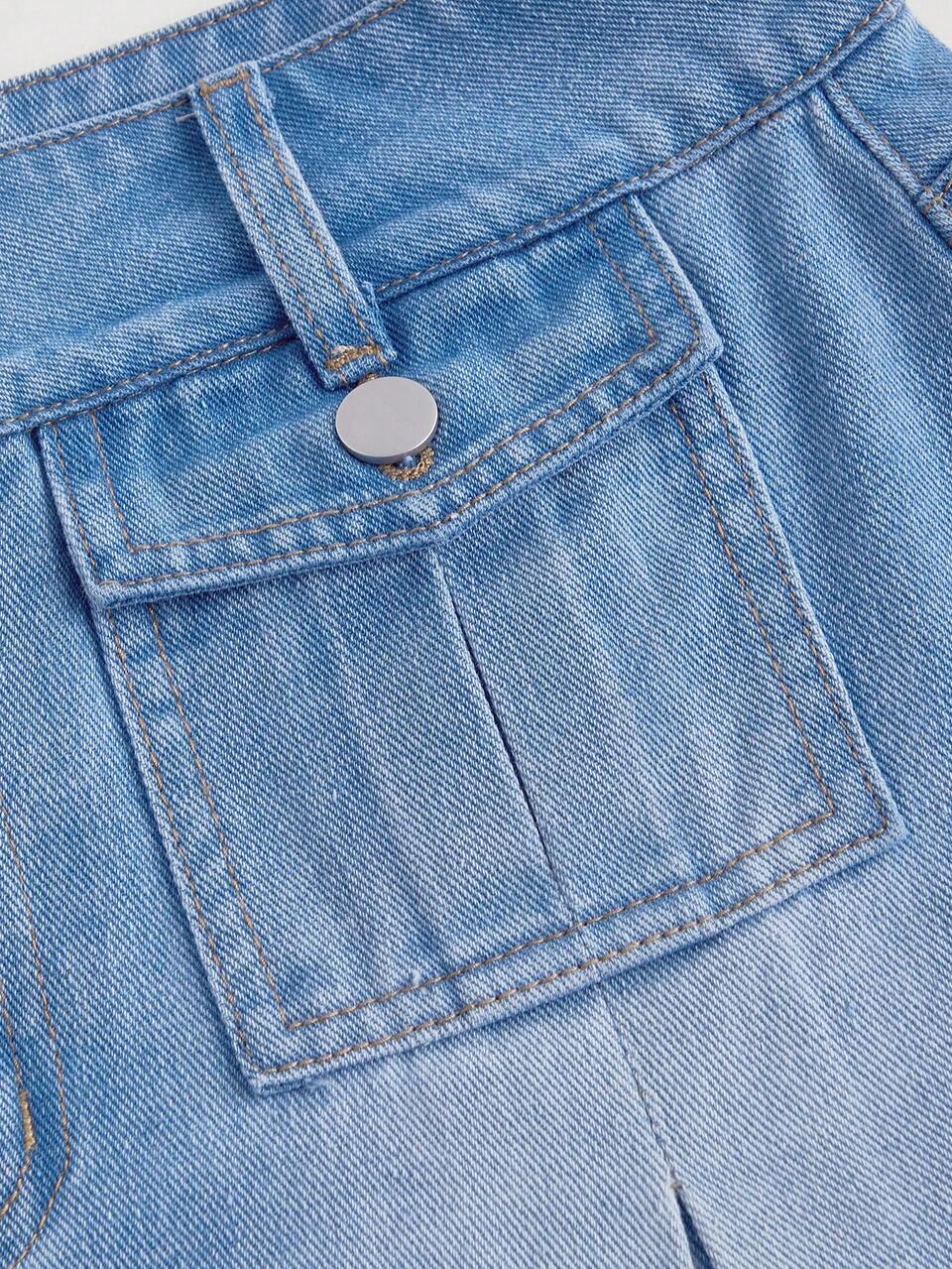 Women's Summer Casual Split Denim Skirt