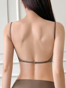 DAZY Prosty biustonosz typu bandeau bez fiszbin, bez fiszbin i z plisami