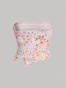 SHEIN MOD Áo hở vai in hoa mùa hè cỡ lớn cho nữ - Nhiều màu - Xem 2