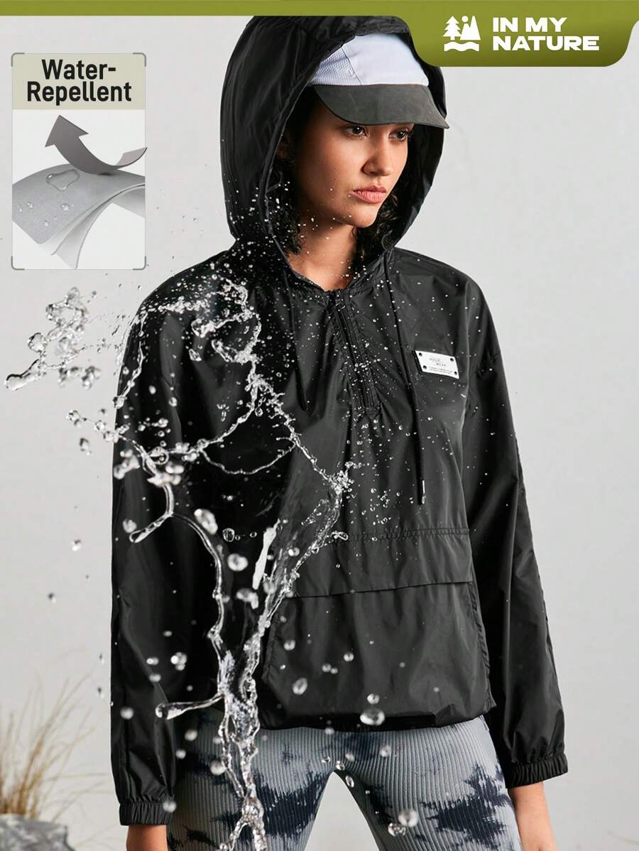 In My Nature Women's Outdoor Sports Commuting Sun Protection Jacket With Hood, Waterproof, Lightweight And Breathable