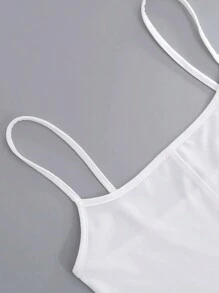 INAWLY Women's Solid Color Casual Summer Bodycon Tank Jumpsuit Unitard