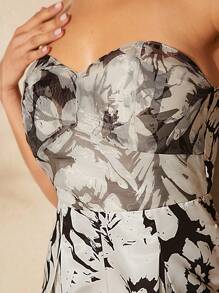 Hauture 熱帶印花寬腿連身褲 - 彩色 - 查看 5