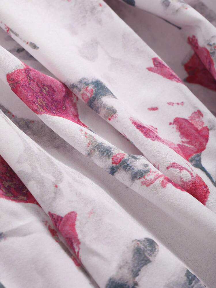 Women's Floral Allover Print Off Shoulder Vacation Casual Dress Sundress Easter