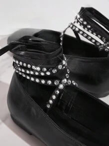 SHUZIA Women Solid Color Square Toe Strap Casual Summer Fashion Slip-Resistant Flat Shoes