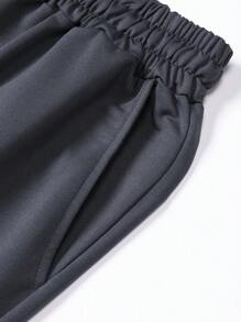 5 chiếc quần short thể thao mỏng cho nam, quần short đi biển đầy màu sắc, phong cách cơ bản màu trơn đơn giản cổ điển, dây thắt lưng co giãn có dây rút & túi, hoạt động ngoài trời, mùa hè, dài đến đầu gối - Nhiều màu - Xem 8