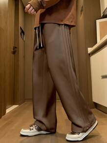 男士厚实时尚休闲宽松直筒裤，秋季