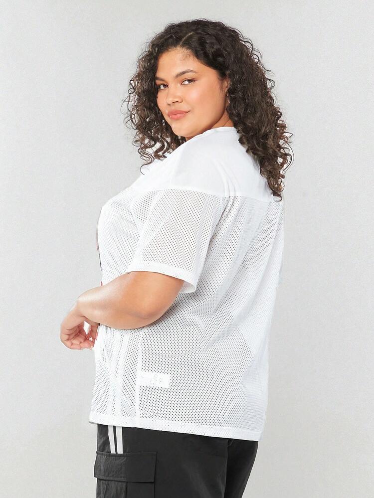 Vintage College Printed Plus Size Women T-Shirt For Summer